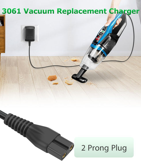 Charger for Bissell 3061, 3190, 3190A, 31902, 3191, 3191C, Featherweight Cordless Stick Vacuum Powerlifter Ion