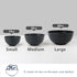 Homienly Cereal Bowls, 8 PCS Dessert and Snack Bowls, Unbreakable Lightweight Wheat Straw Fiber, Black, 10 OZ