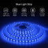 ALITOVE 16.4ft 5050 Blue LED Flexible Strip Ribbon Light Black PCB DC 12V 5M, Waterproof IP65