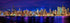 New York City 2022 Manhattan Midtown Skyline Photo Print, Unframed, Night Color, 11.75 x 36 inches