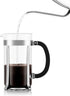 Bodum Chambord French Press Coffee Maker, 34oz, Polished Stainless Steel, High-Heat Borosilicate Glass, Made in Portugal