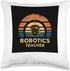Vintage Cute Robot Stem Tee Throw Pillow - Robotics Teacher Stem School