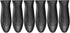 Silicone Hot Handler Holder, Reusable Dishwasher 6 Pcs Heat Resistant Pot Handle Sleeve for Cookware Handles Black