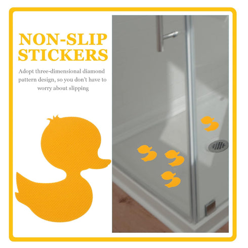 12 Toddmomy Bathtub Non Slip Stickers Pcs Anti Slip Duck Shower Decals for Kids Bathroom Safety Waterproof Adhesive