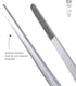 triangle Barbecue Tweezers, 13.8 in. (35 cm), Stainless Steel Culinary Tweezers for Precise Grilling, Dishwasher Safe