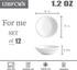 UIBFCWN Sauce Dish Dipping Bowls, 12 Pack Ceramic Dip Bowls Set, 1.2 Oz Soy Sauce Dish, White Dipping Bowls Bulk, Asian Sauce Bowls for Ketchup, BBQ, Condiments, Appetizer by UIBFCWN