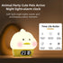 RUISHINE Alarm Clock Lights for Kids-Duck Night Lights,Temperature Display,RGB Color Changing, Wake up Timer