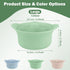 Jalopink 42oz(1250ml)) Silicone Microwave Steamer - Microwave Pot Steamer Basket Bowl for Baby Food, Vegetables