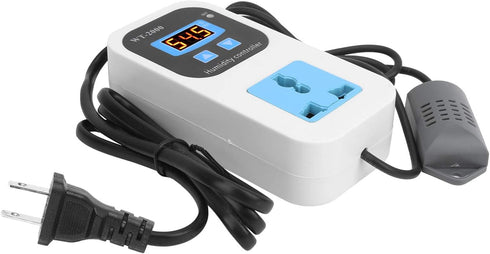 Fafeicy WT2000 Digital Humidity Controller, 110-220V Humidify Dehumidification Switch Socket, 0%~99% RH Control Range