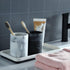 zccz Toothbrush Holder for Bathroom Marble Look, Electric Toothbrush and Toothpaste Holder, Organizer Makeup Brush