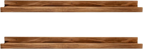 AZSKY 24" Floating Wall Ledge Shelf Wood Picutre Shelf Wall Mounted Nursery