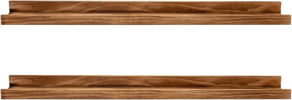 AZSKY 24" Floating Wall Ledge Shelf Wood Picutre Shelf Wall Mounted Nursery