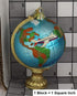 Kurt Adler Noble Gems Globe with Airplane Christmas Ornament
