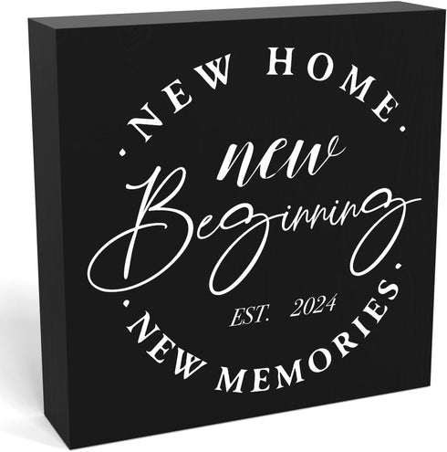 Great Housewarming Gifts, New Home Gift Ideas, Rustic Home Decor Accessories Wooden Box 5.1 x 5.1 Inches