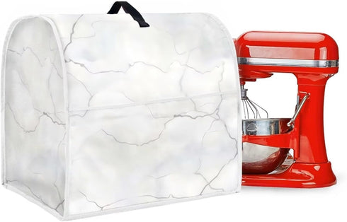 Marbling Print Auto Mixer Cover, Compatible with 4.5-5 Quarts Blender, Washable Dust Proof Kitchen Appliance Cover