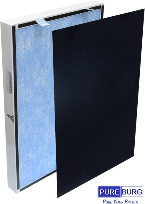 PUREBURG Replacement Filter Set for MOOKA EPI360 Air Purifier, 2 x H13 HEPA + 4 x Activated Carbon