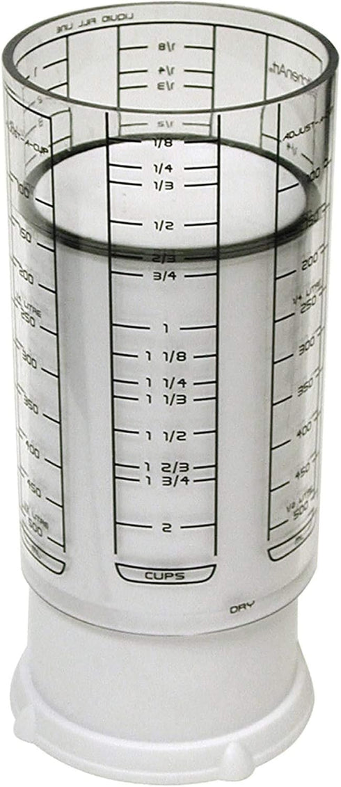 KitchenArt Adjust-A-Cup, 2 Cup, Plastic, White