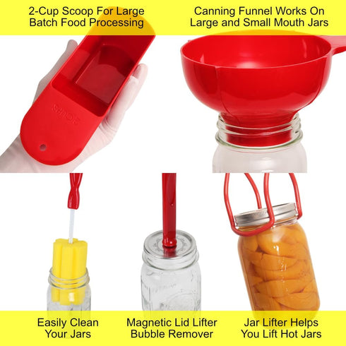 Canning Tools Kit with 2-Cup Scoop