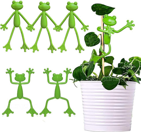 TNDCKP (5Pcs) Frog Plant Stand, Frog Plant Holder, Flower Pot Hugger Plant Climbing