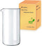 French Press Glass Beaker, 34 oz, Borosilicate 3.3 Glass, Universal Replacement for Coffee and Tea Makers