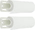 DecorRack Wall Mount Paper Towel Holder, Flexible Shatterproof Plastic, Vertical or Horizontal Mount (2 Pack)
