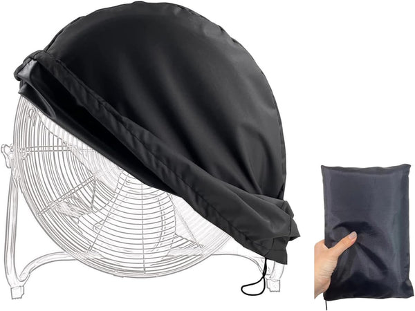 Waterproof & Dustproof Industrial Floor Fan Cover for Most 18" 20" High Velocity Electric Shop and Home Fans