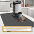 Dish Drying Mats for Kitchen Counter, Waterproof Mat for Coffee Bar Accessories, Deep Gray 16"*19"