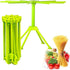 iPstyle Kitchen Pasta Drying Rack, Folding Noodle Stand with 10 Bar Handles, Green