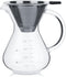 Pour Over Coffee Maker, 400ml Glass Coffee Pot, Dripper Brewer, Glass Carafe for Home Travel