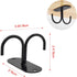 Mocoum Black Under Cabinet Mug Hooks - Rustic Organizer Rack for Mugs and Kitchen Utensils