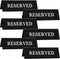 6 Pieces Plastic Reserved Table Sign, Table Tent Wedding Guest Reservation Seat Sign for Restaurant Wedding Chairs