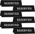 6 Pieces Plastic Reserved Table Sign, Table Tent Wedding Guest Reservation Seat Sign for Restaurant Wedding Chairs