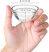 Small Pyrex Prep Mixing Bowls, 2.3x1.1 Inch - Stackable Glass Serving Bowls for Kitchen Prep, Dessert, Dips