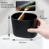 rejomiik Thick Resin Toothbrush Holders, Bamboo Bathroom Countertop Organizer for Toiletries and Beauty Accessories