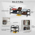 2-Tier 17.3"-31.5" 9.4" 4cm Closet Expandable Shoe Rack, Adjustable Length Metal Shoe Organizer, Slim Wide Heavy Duty
