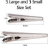KINTEGOOD 6-Piece Set, Heavy Duty Stainless Steel Food Clips Alligator Style Bag Sealing Clips for Snacks, Bread