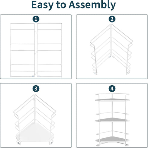 3-Tier Countertop Counter, BOIVSHI Bathroom Organizer, Bathroom Organizers and Storage for Bathroom, Kitchen Corner