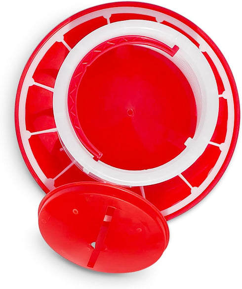 Set 1.5 11 Chicken Waterer and Feeder | Gallon Poultry Drinker and Pound Feeder Combo | for Chickens, Ducks, Turkeys