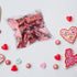 Vasdoo Self Adhesive Treat Cellophane Cookie Bag - White Polka Dot Party Favor Bag (5.5 x 5.5 inches, 100 Pcs)