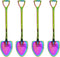 Honbay 4PCS Stainless Steel Shovel Shape Coffee Ice Cream Dessert Spoons for Home