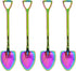 Honbay 4PCS Stainless Steel Shovel Shape Coffee Ice Cream Dessert Spoons for Home