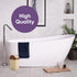 Superio Mini Desktop Trash Can, Portable Plastic Garbage Can with Swing Top Lid for Countertop, Bathroom, Compact Waste