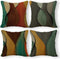 SiuSue Mid Century Modern Throw Pillow Case, Abstract Pillow Covers 18x18 Set of 4, Green Decorative Throw Pillows for