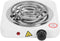 Electric Single Hot Plate Cooktop, 1000W Stainless Steel Portable Stove with Adjustable Temperature for Home Kitchen