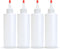 BRIGHTFROM Condiment Squeeze Bottles, 4 OZ Empty Squirt Bottle, Red Top Cap,