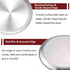 TeamFar 13.4 Inch Stainless Steel Pizza Pan, Large Round Oven Baking Bakeware, Healthy & Heavy Duty
