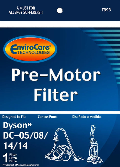 EnviroCare Replacement Pre Motor Vacuum Cleaner Filter for Dyson DC05/08/14/15 Uprights