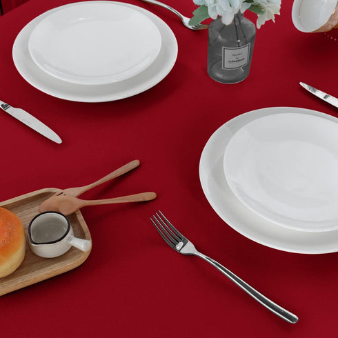 sancua Square Tablecloth, 54 x 54 Inch, Stain and Wrinkle Resistant Polyester for Dining