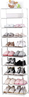 Jucaifu Stackable Small Shoe Rack, Entryway, Hallway and Closet Space Saving Storage