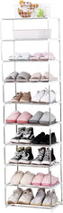 Jucaifu Stackable Small Shoe Rack, Entryway, Hallway and Closet Space Saving Storage